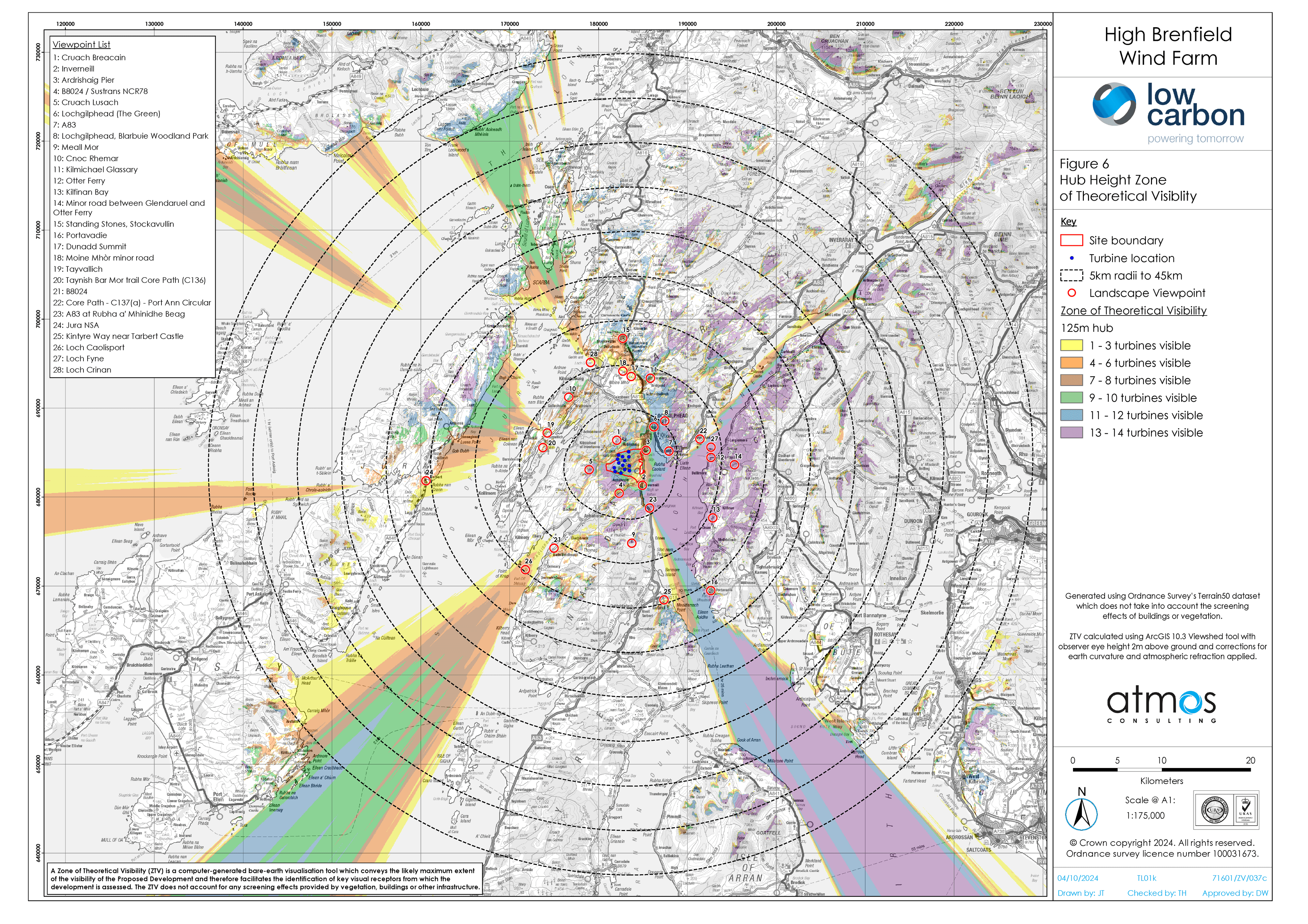 Zone of Theoretical Visibility (ZTV) - Hub Height
